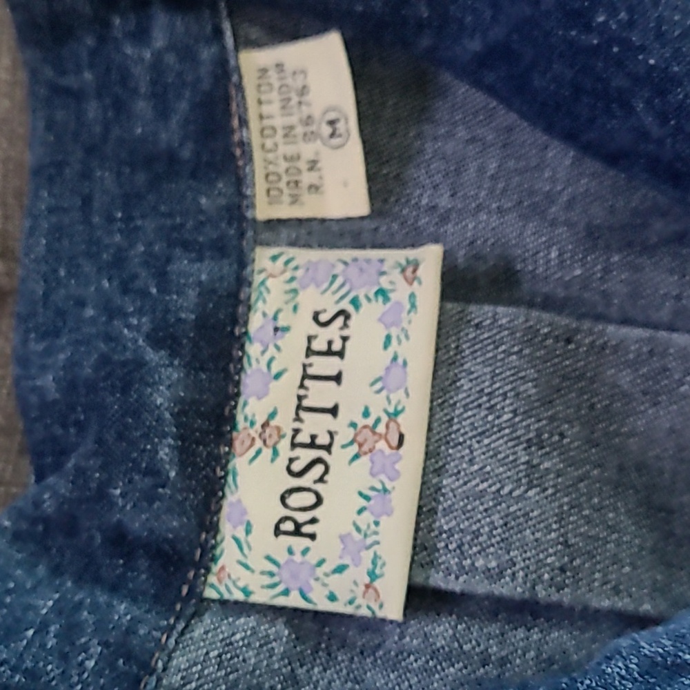 Vtg ROSETTES Americana Stars Embroidered blue cotton jacket Stars & Stripes - Picture 13 of 15